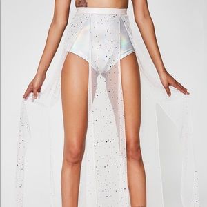 Dolls kill sheer star skirt